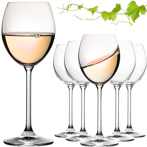 IMPERIAL Weißweingläser 250ml 'Venedig' Set 6-Teilig Riesling Glas aus Crystalline Glas Weingläser Spülmaschinenfest