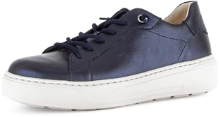 Gabor Damen Low-Top Sneaker, Frauen Halbschuhe,schnürschuhe,schnürer,Business,Freizeit,straßenschuhe,Nightblue (dust),37.5 EU / 4.5 UK