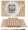 ARTAND Platzsets Abwaschbar 6er Set Vinyl Tischsets für Esstisch Küchen Platzset Dauerhaft PlatzdeckenTischzubehör -6er Set, 02 Grün