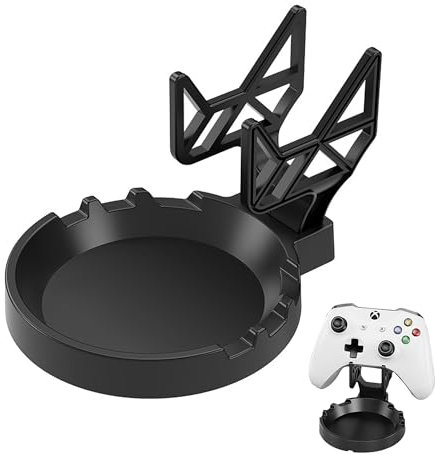 momgyaamz Soporte Mando, Soporte PS4, Soporte Mando Xbox para Sobremesa, Soporte Mando PS5 para Switch, PS5 y PS4, Soporte PS5 con Almacenamiento, Soporte Cascos Negro, 1 Pieza