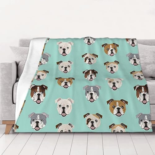 CHANGLEI Gewichtsdecke für Hunde, Flanelldecke, personalisierter Druck, weich, warm, gemütlich, vielseitige Decke für Bett, Sofa
