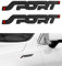 Flaconi 2PCS Auto Aufkleber Tuning,Auto-Abzeichen-Logo,Auto Emblem Aufkleber,Auto-Logo-Abzeichenaufkleber,3D Metall Emblem Auto Aufkleber,3D Aufkleber Auto,3D Auto Aufkleber (Schwarz)