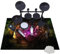 140 x 120 cm Schlagzeugteppich Drum Teppich - Rutschfeste Trommel Teppiche - Professionelles rechteckiges Elektronisches Jazz Schlagzeug Kit für Bass Drum Snare Drum und andere Instrumente Teppich