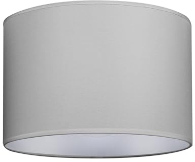 GIGGI Fabric Lamp Shades, 12 Grey Light Shade Ceiling – Modern Lampshades for Ceiling Lights, Lamp Shades for Table Lamps, Floor Lamps, Living Room, Bedroom, Office Home Décor