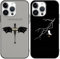 Yimctoie 2 Stück Handyhülle für iPhone 12/12 Pro 6.1, Hülle,Coole Cartoon Drachen Anime Fourth Wing Manga Muster Silikon Weiche TPU Stoßfest Schutzhülle Case, Motif