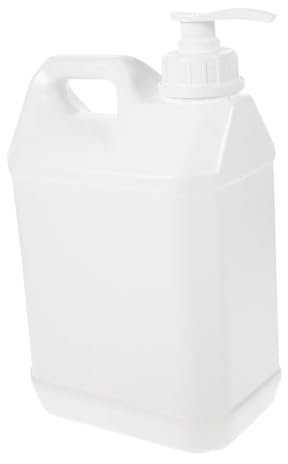 BESTYASH Bouteille À Pression Bouteilles À Pompe Vides Bidon D'Un Gallon Vide Bidons D'Un Gallon Avec Couvercles Bouteilles De Shampoing Et D'Après-Shampoing Bidon Réutilisable