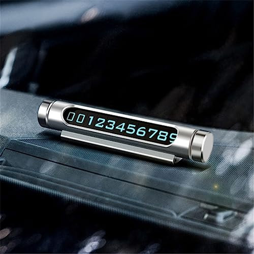 Car Temporary Parking Card Notification Magnetic Hide Phone Number Plate Accessories