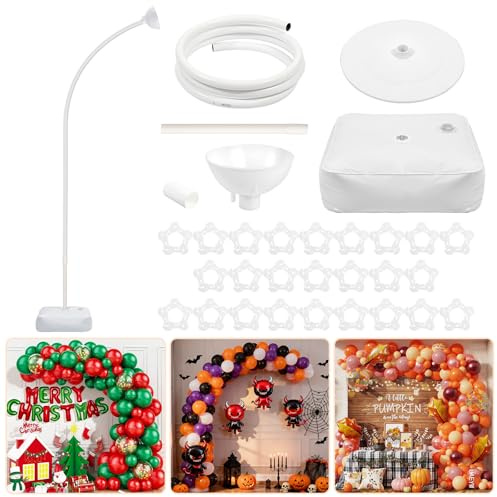 Hafuvool Balloon Arch stand Kit 8.2FT, Bendable Half Balloon Stand with Base, Reusable Floor Balloon Arch Frame for Wedding Birthday Party Baby Shower Home Christmas Decorations