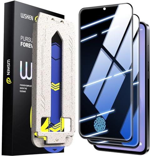WSKEN für Samsung Galaxy S25 FE für Panzerglas Sichtschutz - [24°Privacy][Auto Staubentfernung] 9H+Militär-Sicherheitsglas Volle Abdeckung Schutzfolie,Anti Fingerabdruck,Anti-Bläschen,Fast Unsichtbar