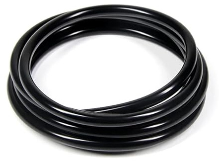 Tuyau flexible en silicone noir for aquarium, 1/3/5/10 m, for irrigation et arrosage(3 meters,ID 2mm x OD 4mm)