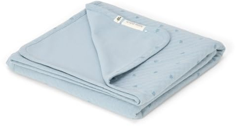 Little Dutch Decke Babydecke Sommerdecke Sommer Baby (70x100 cm) Denim blau - Pure