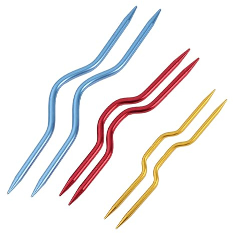 Zopfnadeln zum Stricken - Stricknadeln für Socken & Schal, Geeignet für Anfänger & Fortgeschrittene(6 Stück)