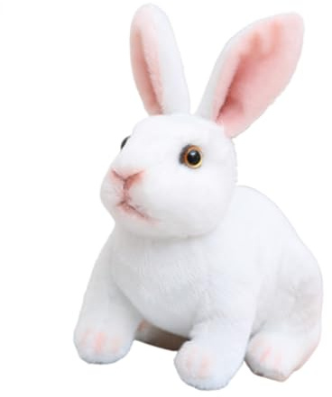 Xiyocadt Kuscheltier hase, 30cm Osterhase,Kaninchen Kuscheltier Stofftier Plüsch Hase Ostern Weiche Kaninchenpuppe für Kinder und Mädchen Geschenk Ostertag Dekorationen (Weiß)