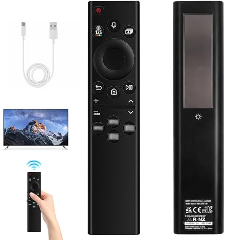 BN59-01385A For Samsung Tv Remote Control Replacement,For Samsung Smart Tv Remote With Voice & Shortcut Buttons,Universal Solar For Samsung Remote Controls For Smart Tv For The Frame/Neo Qled