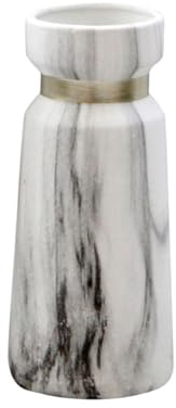 Desktop Ceramic Vase Marbling Pattern Modern Simple Home Decor | Cream Vase, Grey Vases Home Decor, Dried Flowers and Plants, Smooth Surface with Edges Random Color