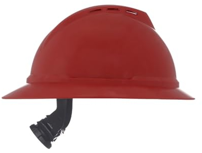 MSA 10167915 V-Gard 500 Hat, Vented, Red