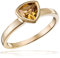 Goldmaid Damenring golden triangle 375 Gelbgold 1 Citrin gelb Trilion 6x6 mm