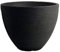 Spetebo Blumenkübel im Rillen Design - 39,5 x 31 cm - Kunststoff Pflanzkübel Blumentopf rund für Innen und Außen (Anthrazit)