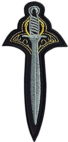 Sting Elvish Blade Embroidered Badge Patch Sew-on or Iron-on 11cm