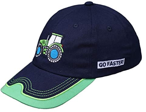 fiebig Kappe mit Stickerei | Baseballcap mit Aufnäher | Kinder Baseballkappe mit Klettverschluss (51, Kiwi)