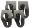 4 Handtuchhalter aus Aluminium zum Klemmen von VDM FAMILY I Handtuchklemme für Küche & Bad I Robust & Langlebig I Selbstklebende Haken I Einfache Montage ohne Bohren I Made in Germany (Silber)