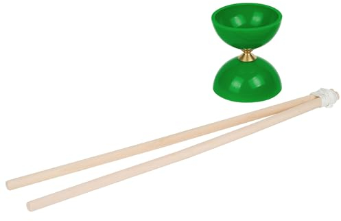Sport-Thieme Diabolo Groß | Diabolo für Jonglieren | Große Ausführung | Inkl. Handstäben | Stabiles Laufverhalten