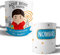 Taza Ingeniero Telecomunicaciones Original Personalizada con Nombre | Mejor del Mundo Taza Ingeniero Telecomunicaciones Profesiones de Cafe Desayuno para Regalar (Telecomunicaciones Hombre)