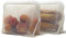 Moonmoon Bolsas de silicona reutilizables para congelador, bolsas de almacenamiento de alimentos de pie, paquete de 2 unidades, transparente, XL, 1500 ml