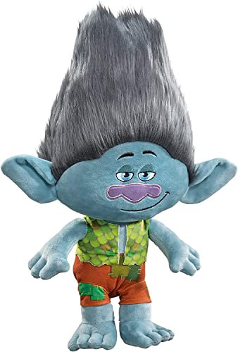 Trolls Plüsch Kuscheltier XXL 29 cm Trolls Plüschtier Anime Kawaii Plush Stofftier Cute Plushies Plüschtiere Plushie Halloween Weihnachten Geschenke für Kinder (Troll 29 cm grau grün)