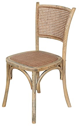 Biscottini Holzstuhl – Esszimmerstuhl – Thonet-Stuhl 45X50X88 Eiche – Küchenstuhl – Shabby-Esszimmerstühle – Küchenstühle aus Holz – Wohnzimmerstühle – Rattanstuhl