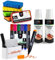 OfficeTree Whiteboard Zubehör - 5 x Whiteboard Schwamm Magnetisch - 5 Farben - 2 x Whiteboard Reiniger Spray 250 ml - 8x Whiteboard Stifte Set mit Whiteboard Halter - Whiteboardmarker in 8 Farben