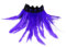 MoreChioce Gothic Federkragen Halsband, Natürlichen Feder Halsband Federboa Choker Kragen Halloween Schal Cape für Frauen und Mädchen Party Glamour Kostüm Party,Lila