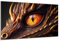 DARO Design - Wand-Bild auf 6mm HDF 70x50 cm Nahaufnahme Drachen-Auge - Wand-Deko Bilder Geschenk