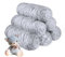 YINVA Chenille Wolle zum Häkeln 600g(6pcs×100g) Chenille Wolle Flauschige Wolle Velvet Weiche Plüschwolle Häkelwolle für Anfänger Dicke Wolle Zum Stricken-Hellgrau