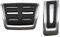 Auto Pedale Für VW Für Golf 7 MK7 Für Seat Ibiza Ateca Für Für A1 Für Skoda Für Fabia Edelstahl Auto Gaspedal Bremse Fußstütze Pedal Abdeckung Bremse Fußplatten(2Pcs at)