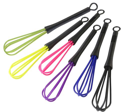TOPBATHY 6piezas Mezclador De Tinte Batidora De Huevos Agitador De Batidora De Varillas Para Peluquería Resistente Fácil De Usar y Almacenar