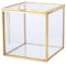 Terrarium de Plantes Géométriques en Verre, Jardinière d'air Succulente pour la Décoration de la Maison, du Jardin et du Bureau, Mini Serre Intérieure, Forme de Maison