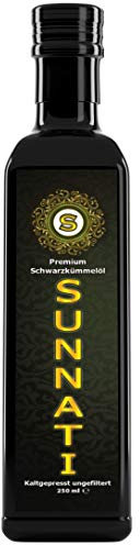 Sunnati® Ägyptisches Schwarzkümmelöl Ungefiltert, kaltgepresst, 100% rein 250ml
