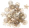 Supvox 50 Stücke Holzscheiben Blumen Scheiben Baumscheiben Naturholzscheiben für Weihnachtsbaum Anhänger Hochzeit Basteln DIY Baumschmuck Holz Streudeko Tischdeko Weihnachtsdeko (Mischmuster)