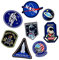 Aufnäher zum Aufbügeln, Weltraum-Astronauten und Flaggen, bestickt, Motiv-Applikation, verschiedene Größen, Dekoration, Aufnähen, DIY, für Jeansjacken, Kleidung, individuelle Abzeichen, 1 Set