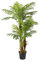 Künstliche Areca Palme Hawaii 180cm hoch dreistämmig mit echtem Palmfasermaterial und vielen Wedeln im Topf
