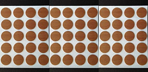 Gas N Pow3r 13mm Self Adhesive Screw Cover Caps - Walnut x60