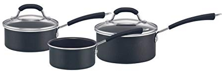 Prestige - 3 pce Induction Saucepan Set - Super Tough Easy Clean - Non Stick - Oven Safe - 5 Year Guarantee - 14/16/18cm