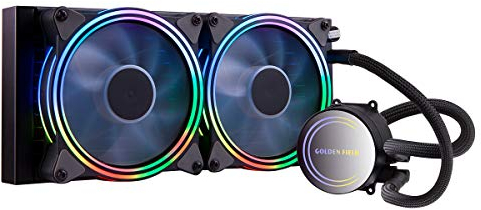 GOLDEN FIELD ICY Chill Series CPU Kühler 240mm AIO Wasserkühlung RGB Liquid Cooler mit Kühler Wasser Kühlsystem für Desktop-PC Intel AMD Sockel
