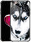 CARLOCA iPhone 6 Hülle, harte Rückseite, individuelle iPhone 6S Hüllen, Husky Hund Maulkorb Blau Augen Muster Design Stoßfest Anti-Kratz-Hülle für Apple iPhone 6/6S 4,7 Zoll