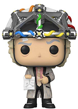Funko Pop! Movie: Back To The Future-Doc with Helmet - Dr. Emmett Brown - Ritorno al Futuro - Figura in Vinile da Collezione - Idea Regalo - Merchandising Ufficiale - Giocattoli per Bambini e Adulti