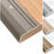 Floordirekt Perfil de borde de escalera de aluminio de 90 cm de largo, 1 pieza, incluye tornillos y tacos, perfil de borde de escalón preperforado en forma de L, perfil de ángulo de 37 mm de ancho x