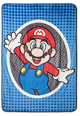 Super Mario Mr Schnurrbart Überwurfdecke Übergröße