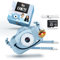 Lion Toys Kinderkamera blau | Fotokamera mit 32GB Speicherkarte, Silikon-Schutzcase & lustigen Effekten | 18 Megapixel | wiederaufladbar | Einfache Bedienung für 3-12 Jahre