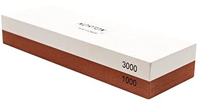 NORTON 2 in 1 Sharpening Stone Blades and Knives (1000/3000) Kitchen Knife Sharpener/Professional/Double-Sided Sharpening Stone with Non-Slip Silicone Base